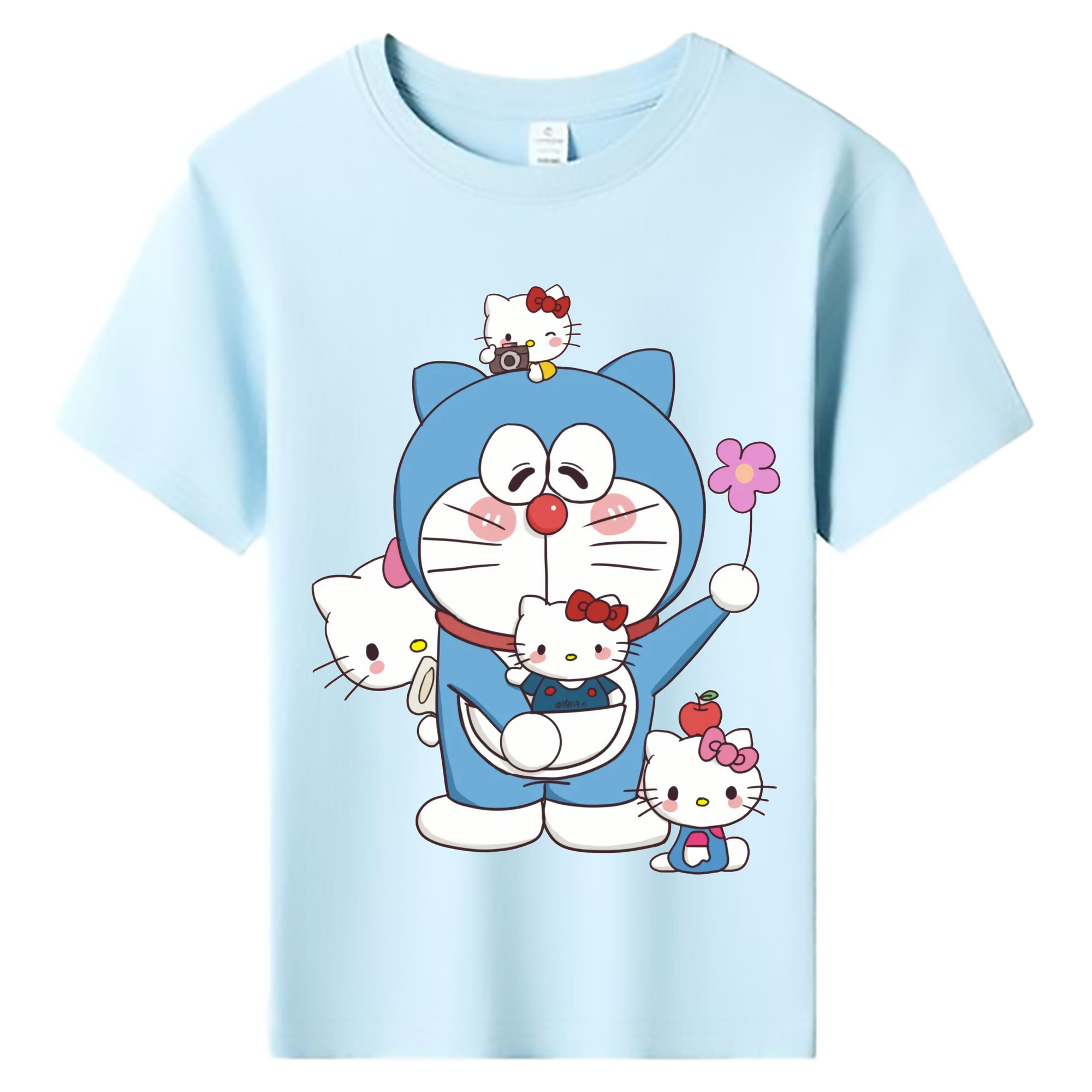 （画像用） ドラえもん Doraemon 綿100％キッズTシャツ（フロントプリント）
